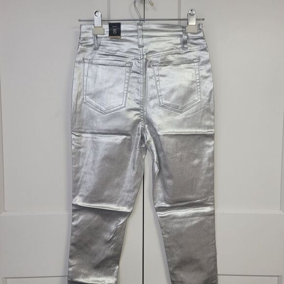 Ymi womens high rise metallic skinny jeans, small - Picture 4 of 10